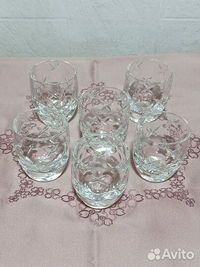 Стопки хрустальные 6 штук