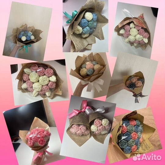 Шоколадные розы/тюльпаны/пионы