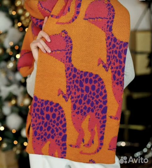 Шарф вязаный