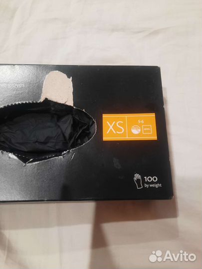 Перчатки нитриловые черные