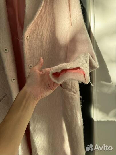 Пальто с длинным ворсом only