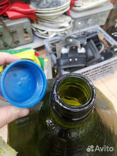 Бутылки Темно зелёные Толстостенные Стеклянные 20л