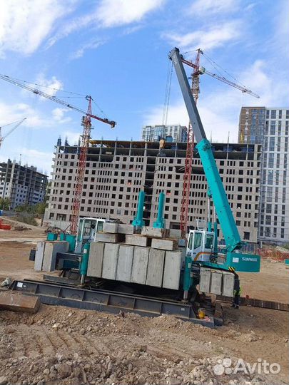 Вдавливание и забивка свай, свайные работы