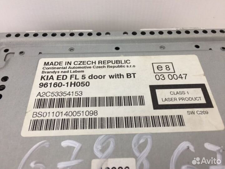 Магнитола Kia Ceed ED 2010