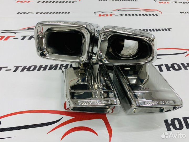 Насадки 63 AMG ромбы с боковым отв Mercedes-Benz