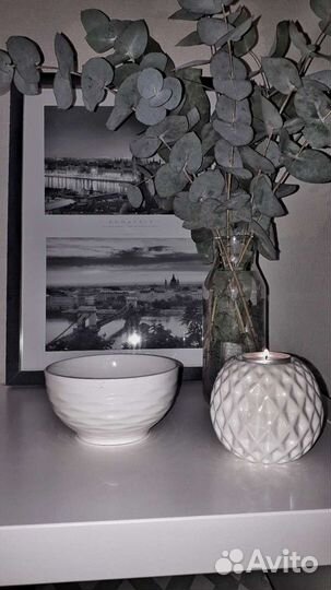 Набор из двух предметов,салатник и подсвечник