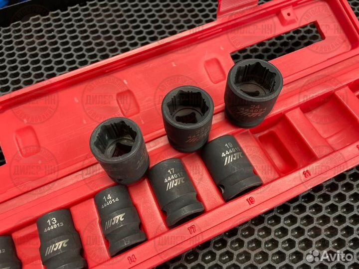 Набор головок для поврежденных болтов 8-24мм. JTC