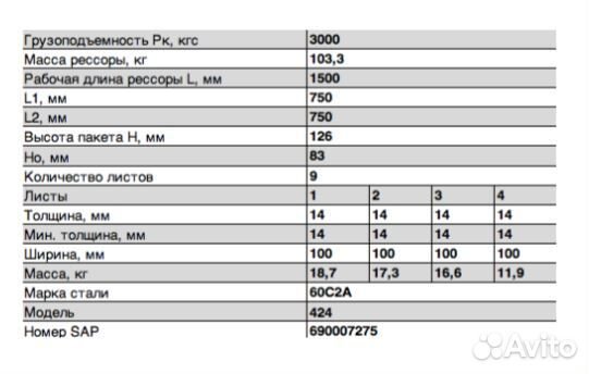 Рессора передняя трактора Кировец 424 9 листов