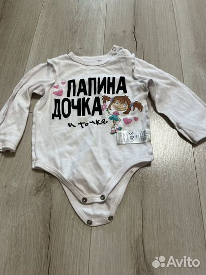 Боди для девочки с длинным рукавом