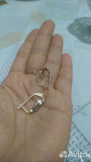 Серьги золотые 583