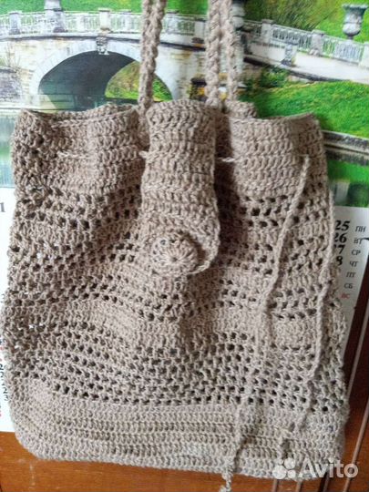 Сумка женская вязаная размер 30/30