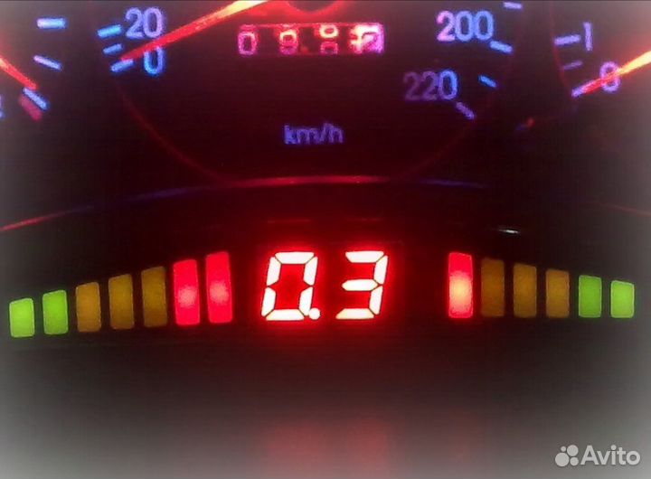 Парктроник PS4J5 цвет датчиков на выбор