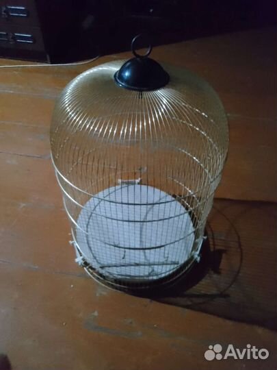 Золотая клетка для птиц.большая