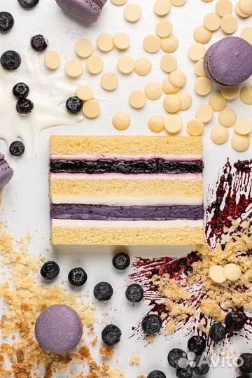 Торт сливочная черника Диаметр 16