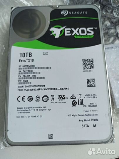 Жесткий диск seagate exos 10Tb 14шт