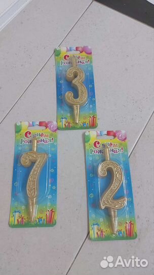 Свечи цифры