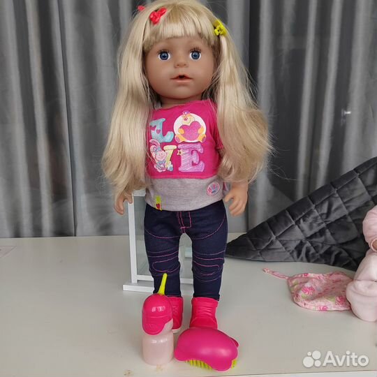 Кукла сестричка беби борн,ванночка для беби борн