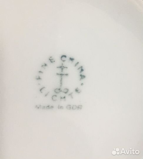 Столовый сервиз Винтаж ГДР Пурпурные розы 60-е