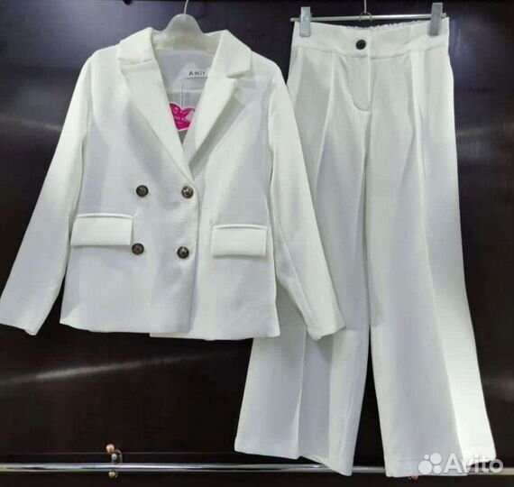 Брючный школьный костюм для девочки