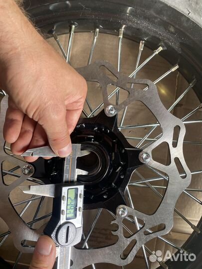 Колеса мотард комплект 17/17(диски алюминий перед