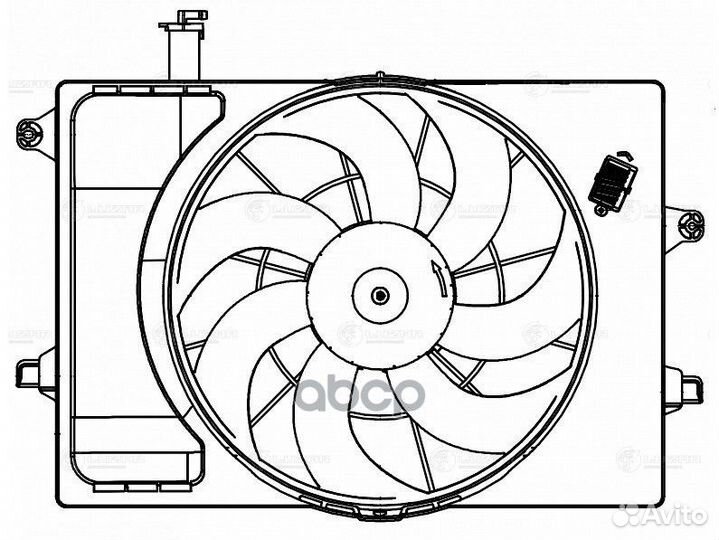Электровентилятор охлаждения для а/м Hyundai Cr