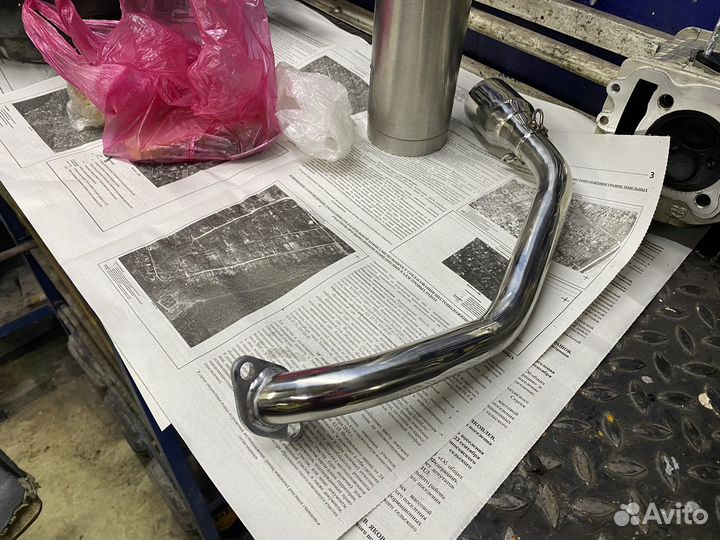 Выхлоп на скутер глушитель 157qmj