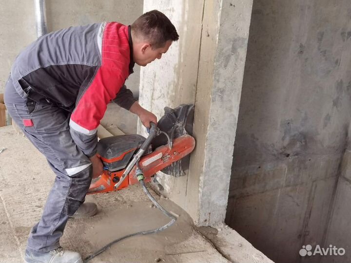 Резка дверного оконного проема