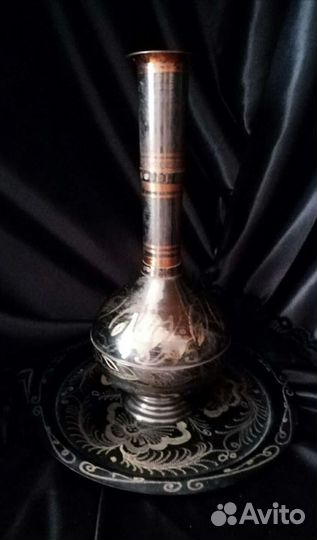 Ваза с подносом (Латунь)