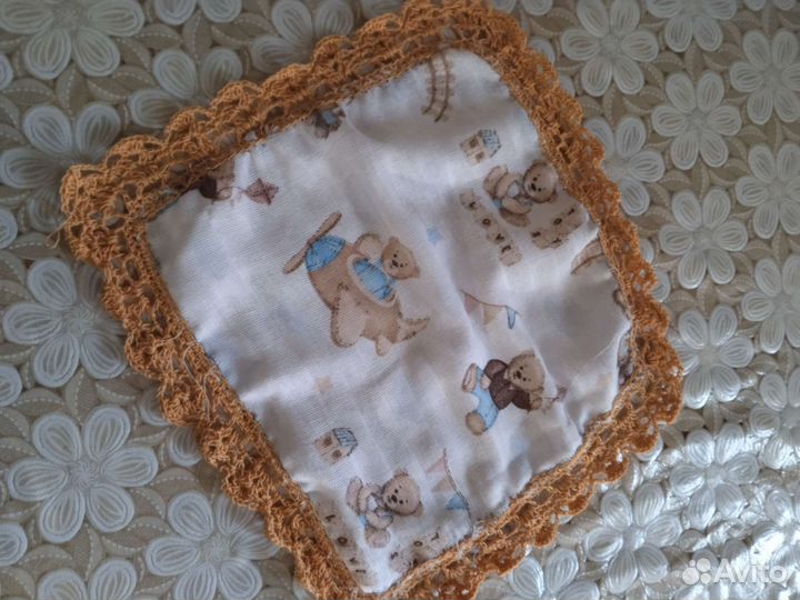 Платочки носовые из хлопка ручной работы