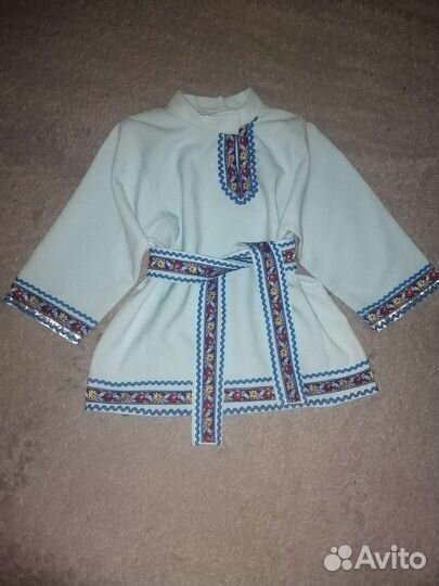 Рубаха в русском народном стиле с подвязом детская