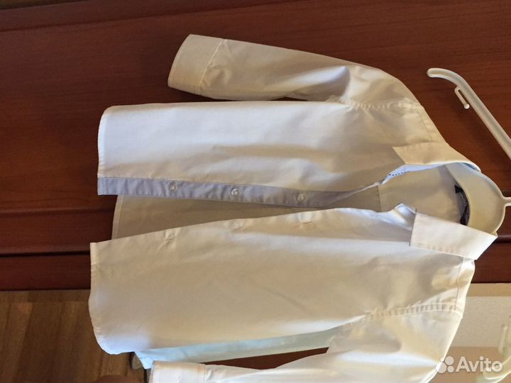 Белая рубашка 92-98 см