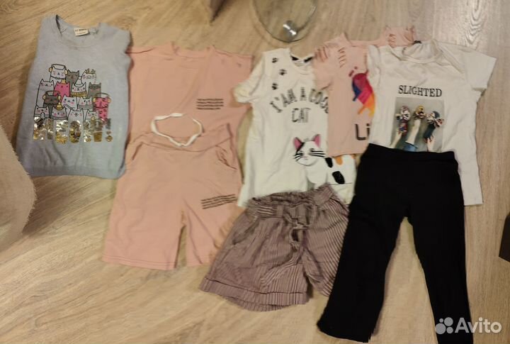 Летние вещи на девочку 122 128