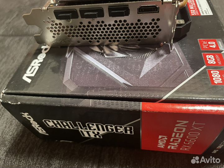 Видеокарта asrock rx6600xt 8 gb challenger itx