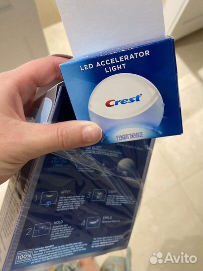 Crest 3d white с LED лампой