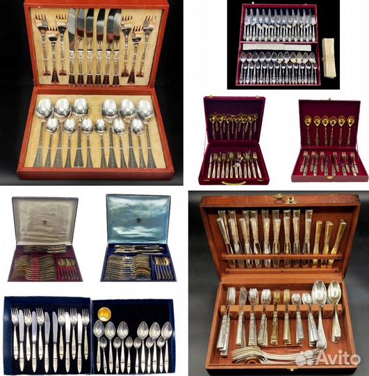 Серебро 925,875 Столовые наборы