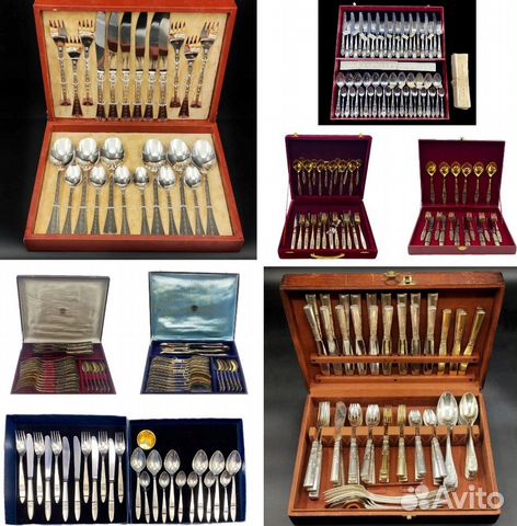 Серебро 925,875 Столовые наборы