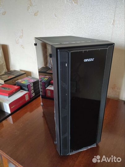 Корпус Ginzzu CL150 стекло новый 4 вертушки