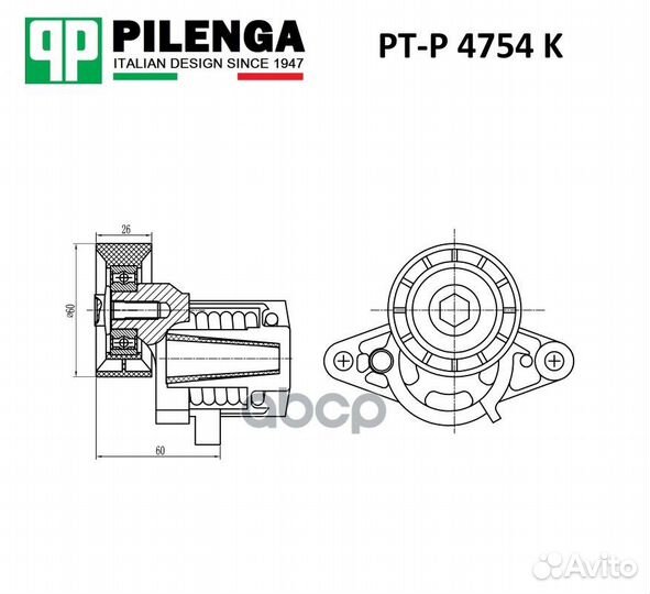 Натяжитель ремня приводного renault logan/megan