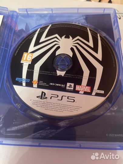 Spider man 2 ps5 диск полностью на русском