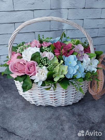 Мыльные цветы, букет