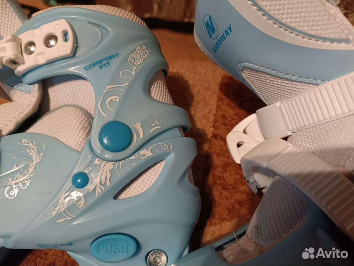 Коньки фигурные раздвижные детские