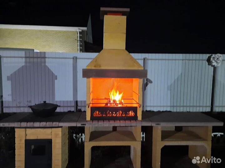 Барбекю печь (мангал), печь под казан, столы