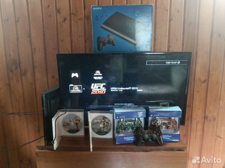 Продажа PS3 Super Slim 500 гб с играми