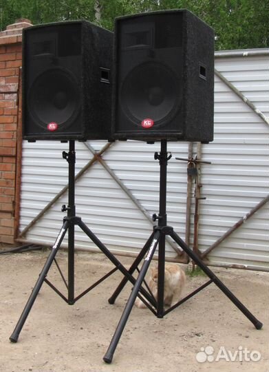 Колонки активные PA 1200W 2шт Pro D15