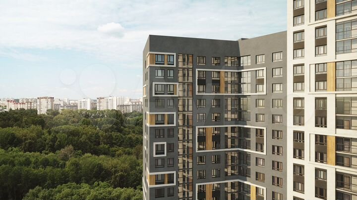 2-к. квартира, 58,7 м², 12/25 эт.