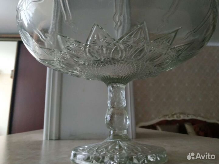 Ваза для фруктов на ножке СССР