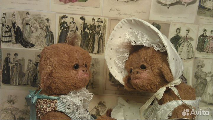 Коллекционные авторские обезьянки - тедди