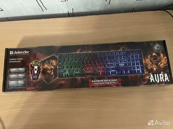 Игровой набор 3в1/ клавиатура/мышь/коврик