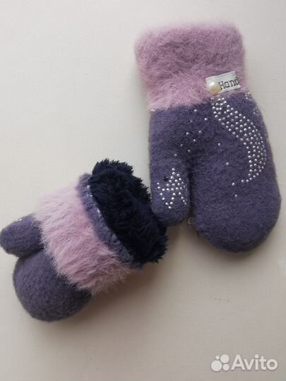 Варежки зимние детские