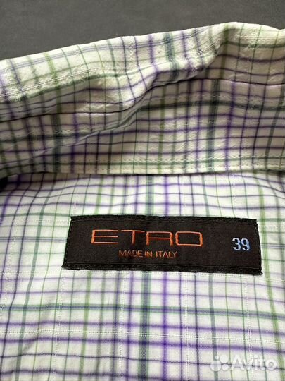 Etro 39 Оригинал Мужская Хлопковая Рубашка